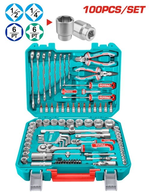 Total TKTTSK0512  51 Pcs Telecom Tools set طقم عده صيانة كمبيوتر واتصالات