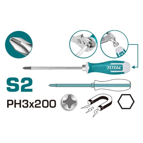 Total THGSPH32006 مفك مصلب PH3*200