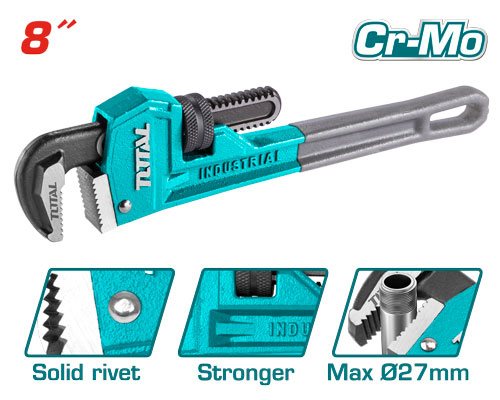TOTAL THT170806 Pipe wrench8" مفتاح مواسير