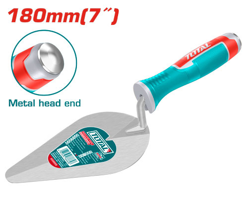 TOTAL THT82716 Bricklaying trowel(plastic handle) 7" مسطرين مثلث