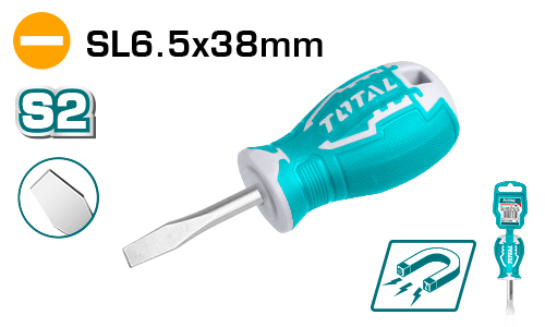 Total THT266038 Slotted screwdriver SL6.5x38 مفك عادي S2