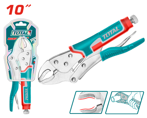 TOTAL THT191003 Curved jaw locking plier 10" زرادية كبس