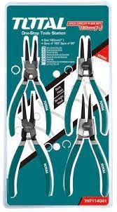 TOTAL THT114041 4Pcs circlip pliers set 7" طقم زراديات كباشي