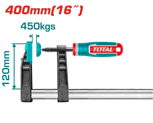 Total THT1321202 F clamp 120x400mm مرابط نجارين
