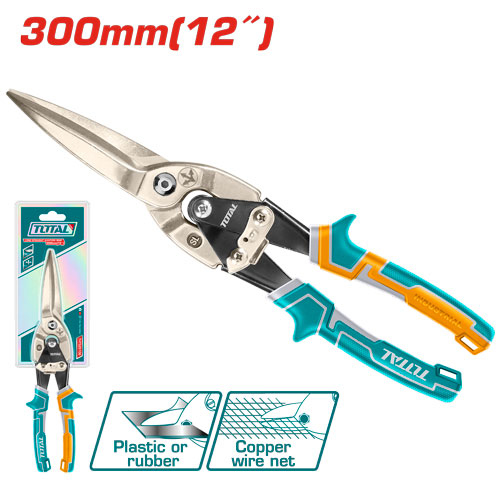 Total THT525106 Long straight aviation snip مقص صاج مستقيم طويل 12 انش