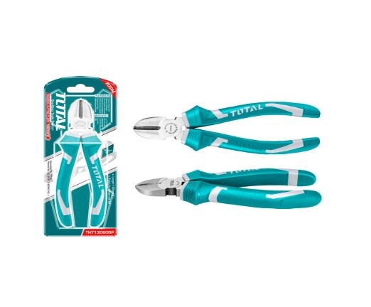 TOTAL THT130606P Diagonal cutting pliers 6" قطاعة على كرت شفاف