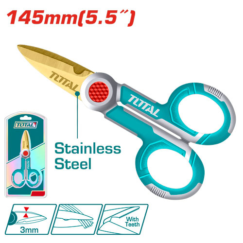 TOTAL THT1155871  Electrician's scissors 5.5" مقص الكتروني