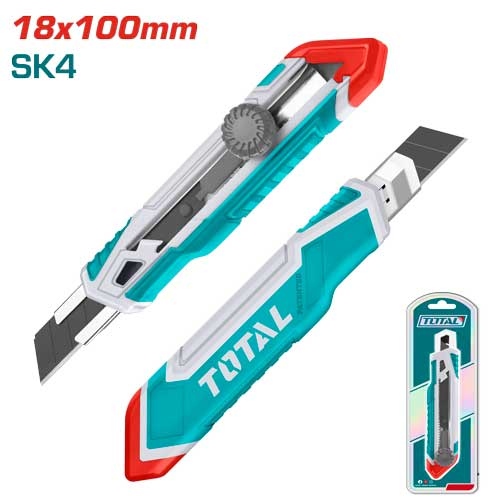 TOTAL THT511826 Snap-off blade knife :18mmx100mm مشرط عجل