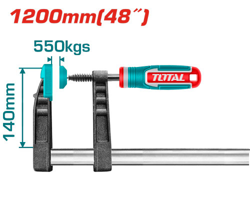 Total THT1321402 F clamp 140x1200mm مرابط نجارين