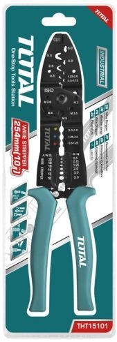 TOTAL THT15101  WIRE STRIPPER 250mm عراية اسلاك 10" مبسطه + مكبس راسيات