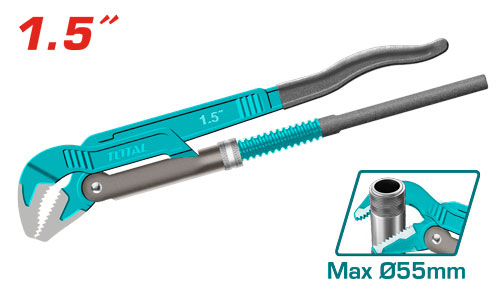 Total THT172153   45° heavy duty Swedish pipe wrench
مفتاح سويدي