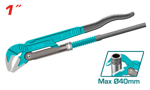 Total THT172013 45° heavy duty swedish pipe wrench