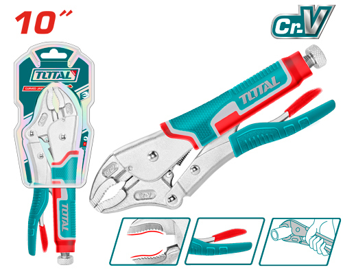 TOTAL THT191001 Curved jaw lock plier زرادية كبس "10 ثقيل