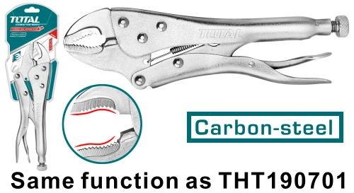 Total THT190703 Curved jaw locking plier  زرادية كبس 7انش