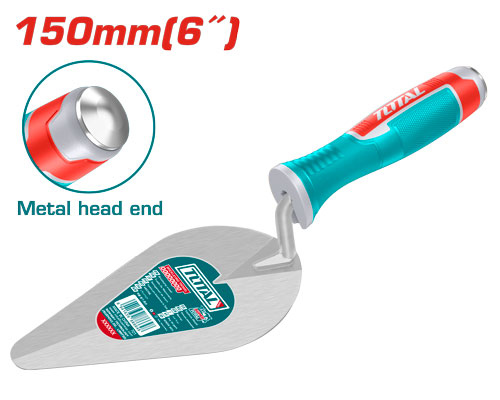 TOTAL THT82616 Bricklaying trowel(plastic handle) 6" مسطرين مثلث