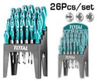 طقم مفكات 26 قطعه TOTAL THT250626