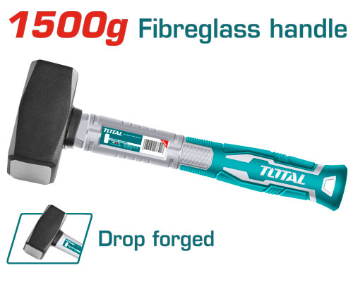 TOTAL THT7215006 Machinist hammer
 1500g شاكوش مربع يد فيبر