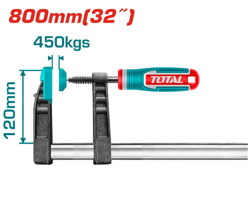 TOTAL THT1321204 F clamp مربط نجارين 120X800mm
