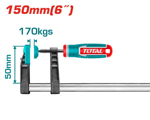 TOTAL THT1320501 F clamp 50x150mm مربط نجارين