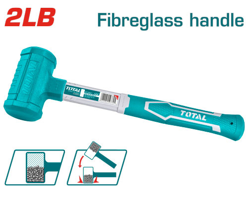 Total THT79021 Dead blow mallet شاكوش يد فيبر حبيبات 2 LB