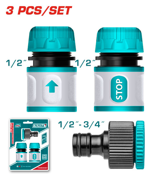 طقم كوبلينج زراعي 3 قطع TOTAL THWS030301