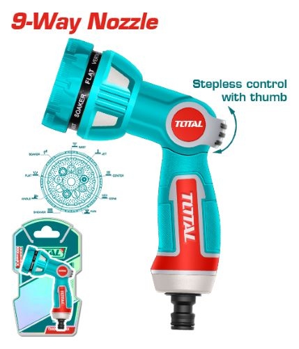 Total THWSG6091 فرد رش زراعي 9 حركات راس متحرك