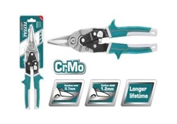 Total THTJ532106 Aviation snip 10" مقص صاج مستقيم ثقيل جدا