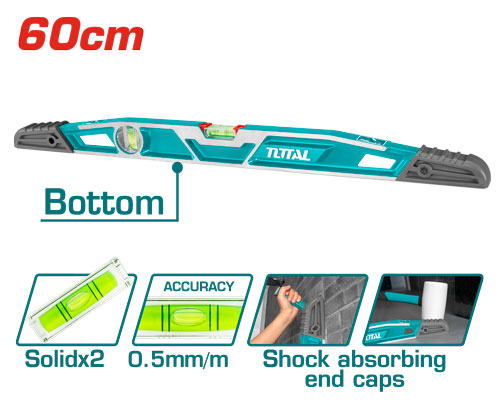 Total TMT221606 Heavy-Duty Mason's Level 60cm ميزان ماء ثقيل