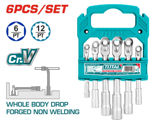 Total TLASWT0601 7-8-10-12-13 mm  طقم بوكس نافذ L