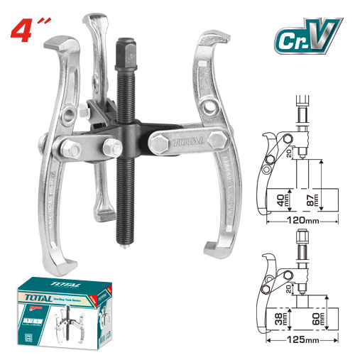TOTAL THTGP346  Three Jaws Puller 4" 3Jaws بريصة 4" 3 اصابع صناعي ثقيل جدا