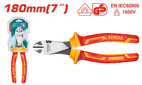 Total THTIP2571 Insulated heavy-duty diagonal cutting pliers قطاعة كهرباء "7