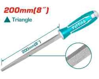 Total THT91486 مبرد حديد 8 انش مثلث