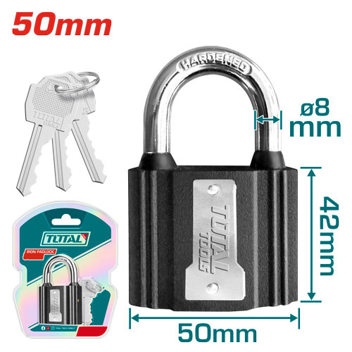 Total TLK31501 قفل سكب حديد 50 ملم