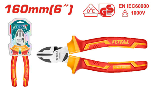 Total THTIP2261 Insulated high leverage diagonal cutting pliers قطاعة معزول 6 انش