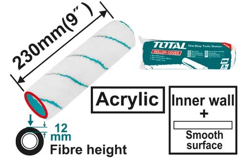 TOTAL THT85921 Roller cover(Inner wall) غيار رول دهان 23 سم