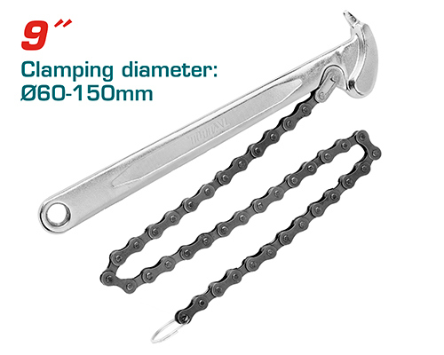 Total THTCPW0916 مفتاح فلاتر جنزير 9 انش