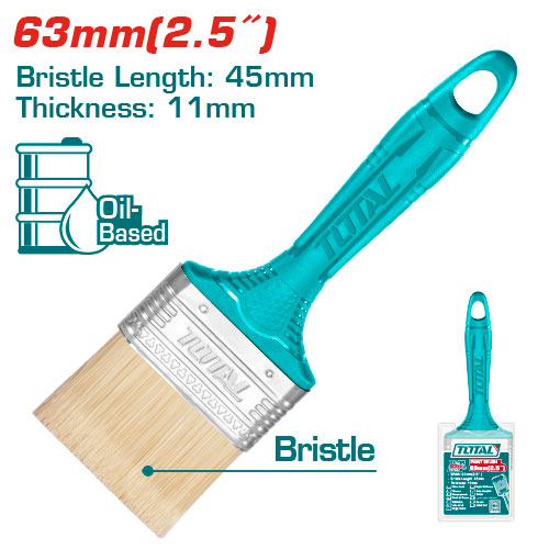 Total THT845256 Paint brush 2.5" فرشاية دهان يد بلاستيك