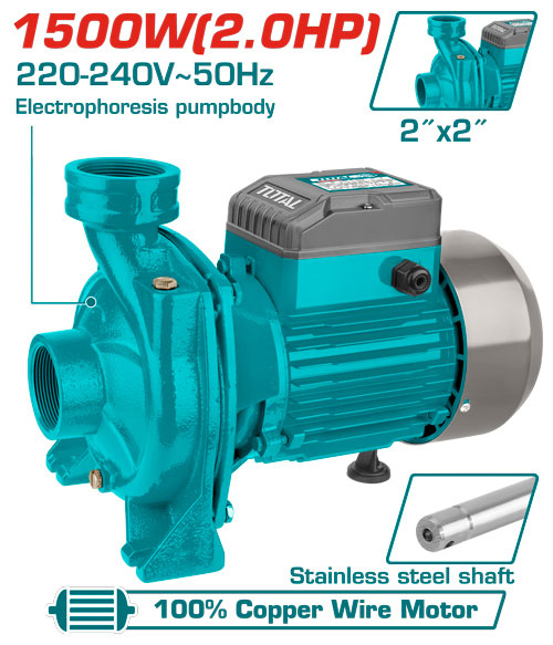 Total TWP2150026
  مضخة ماء 2 حصان  عامود ستانلس