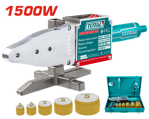 TOTAL TT328151 Plastic tube welding tool 800W/1500W ماكنة لحام ثيرموبايب