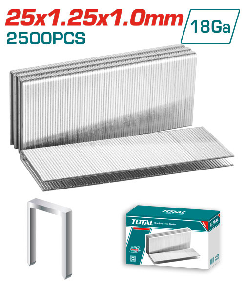 Total TAC918252 Crown staple 25mm كلبس هواء تنجيد
