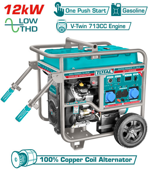 Total TP1150006 Gasoline generator
 مولد كهرباء بنزين 12 كيلو