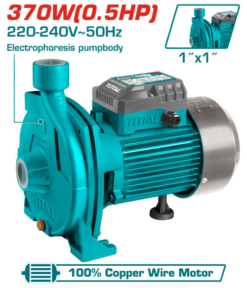 TOTAL TWP23706 Centrifugal pump
 مضخة فراشة عريضة 0.5 حصان