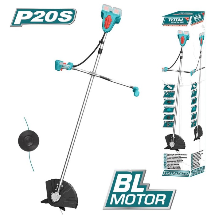 Total TSTLI20018 Lithium String Trimmer And Brush Cutter
 40V  ماكنة قص حواف العشب بدون بطارية وشاحن