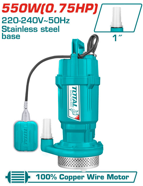 مضخه غاطس 3/4" ستانلس 25 متر TOTAL TWP65506