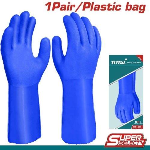 Total TSP1803 PVC gloves كفوف 240 غم 30 سم