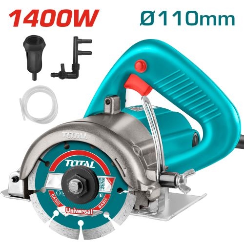 Total TS3141102  Marble cutter
صاروخ قص بلاط 110ملم مع تبريد ماء 1400 واط
