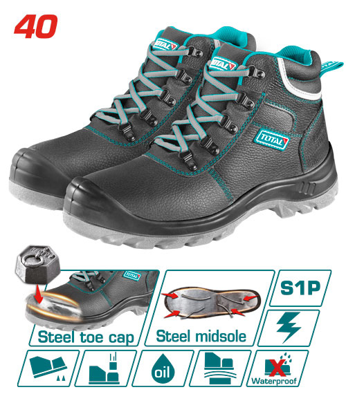 بوط سيفتي جلد Total TSP202S1p.40 Safety boots