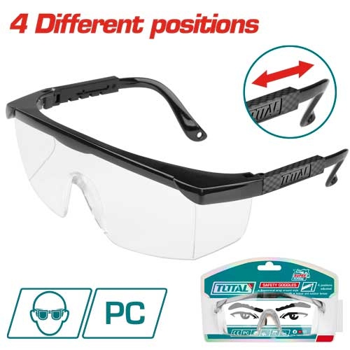 TOTAL TSP301 Safety goggles  نظارة شفاف