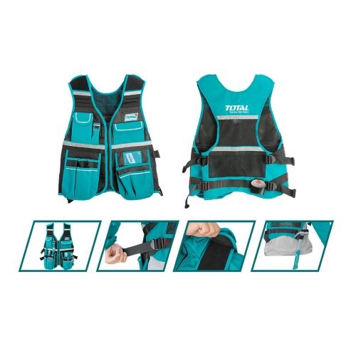 Total TTVT1601 Tool Vest  فيزت عده 12 جيب