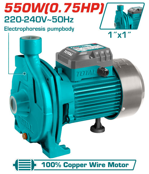 TOTAL TWP25506 Centrifugal pump
 مضخة فراشة عريضة 0.75 حصان